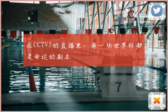在CCTV5的直播里，每一场世界杯都是命运的剧本